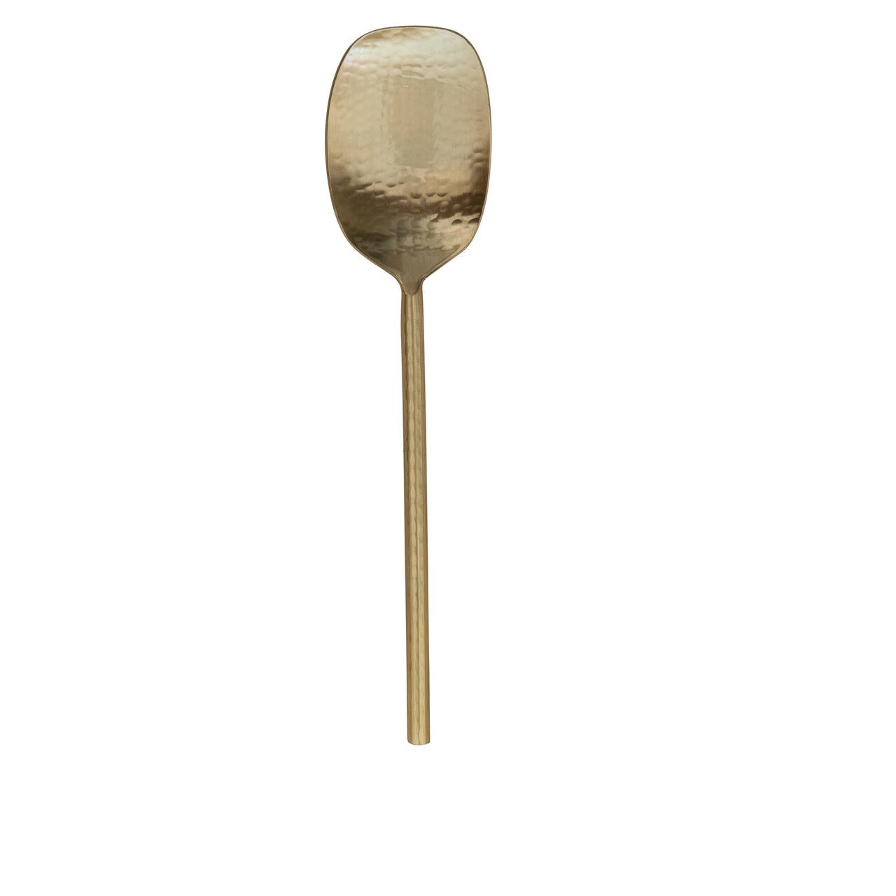 Hello Honey® 9.5" Golden Hammered Stainless Steel Serving Spoon